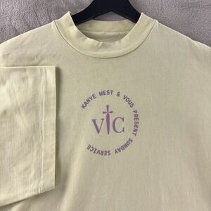 Kanye West Sunday Service T Shirt Mens Size Large Yellow Vous Church Merch